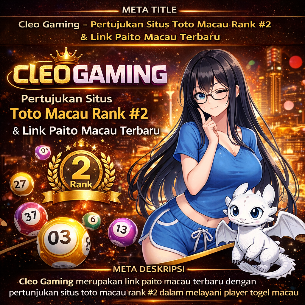 Macau Library merupakan link patio macau terbaru dengan pertunjukan situs toto macau rank #2 dalam melayani player togel macau dengan penuh kebahagiaan.